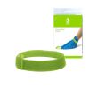 groen elastisch klittenband dat vormt hulpmiddel voor steunkousen Steve Glide OFF naast de verpakking
